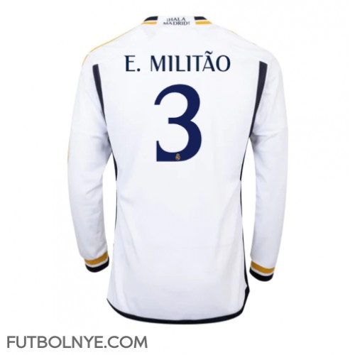 Camiseta Real Madrid Eder Militao #3 Primera Equipación 2023-24 manga larga